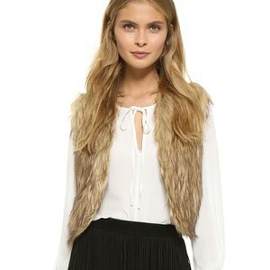 JACK fur cropped vest